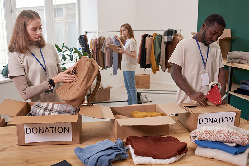 busy people working in a charity in need of phone answering service