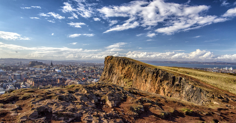 Arthurs seat in Edinburgh